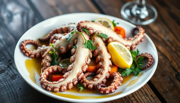 cooked octopus