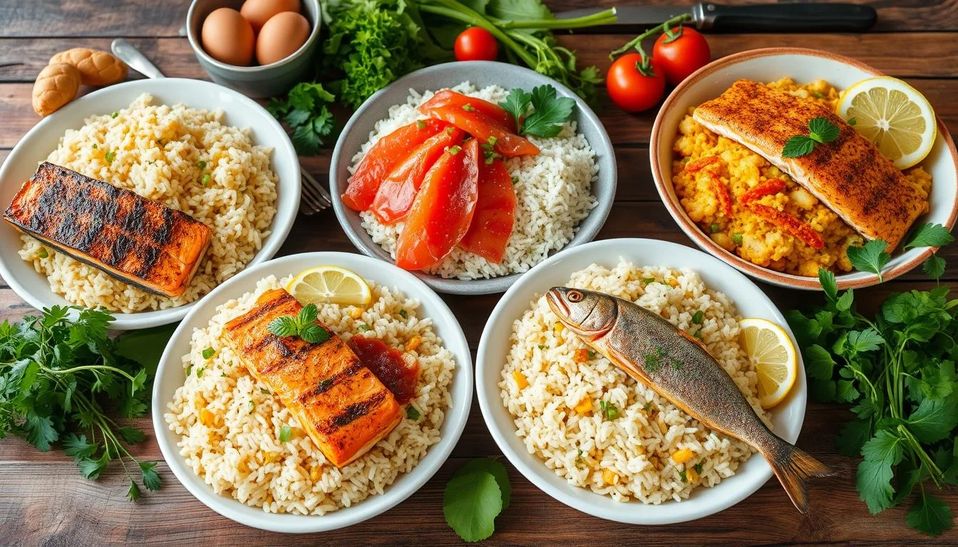 rice recipes for fish