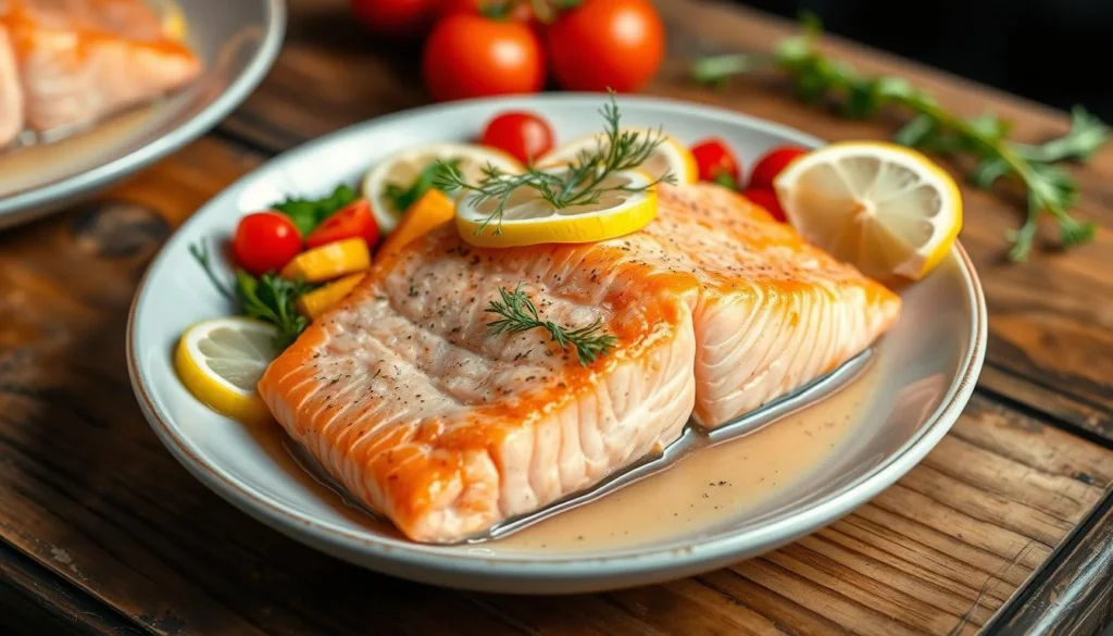 salmon with lemon and dill