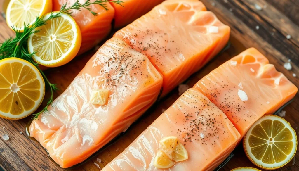 salmon with lemon and dill