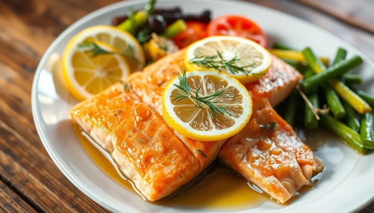 salmon with lemon and dill