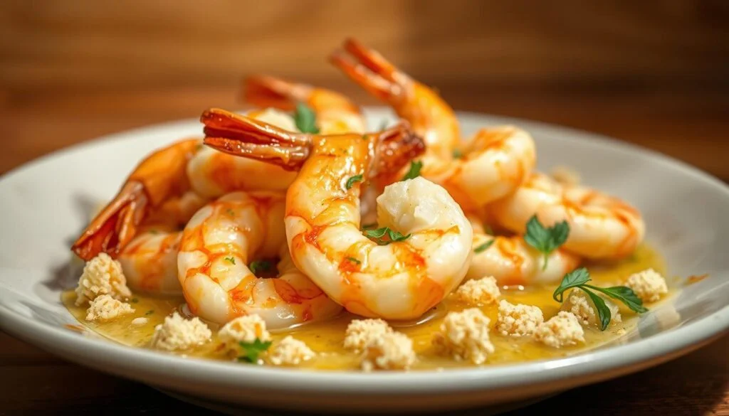 Garlic butter baked shrimp